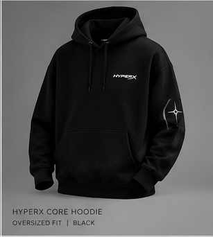 HyperX Core Hoodie — Black
