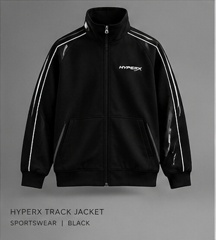 HyperX Track Jacket — Black