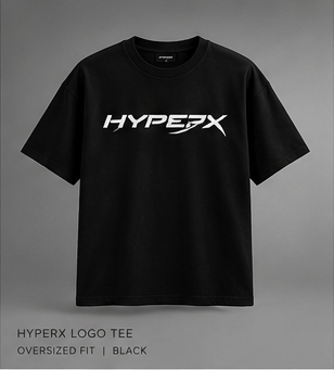 HyperX Back Tee — Black