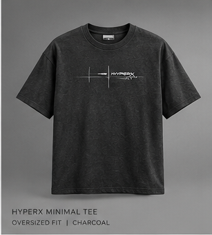 HyperX Minimal Tee — Charcoal