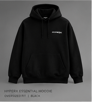 HyperX Core Hoodie — Black