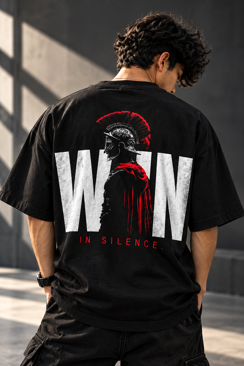 LOCKEDIN® — Oversized Black T-Shirt