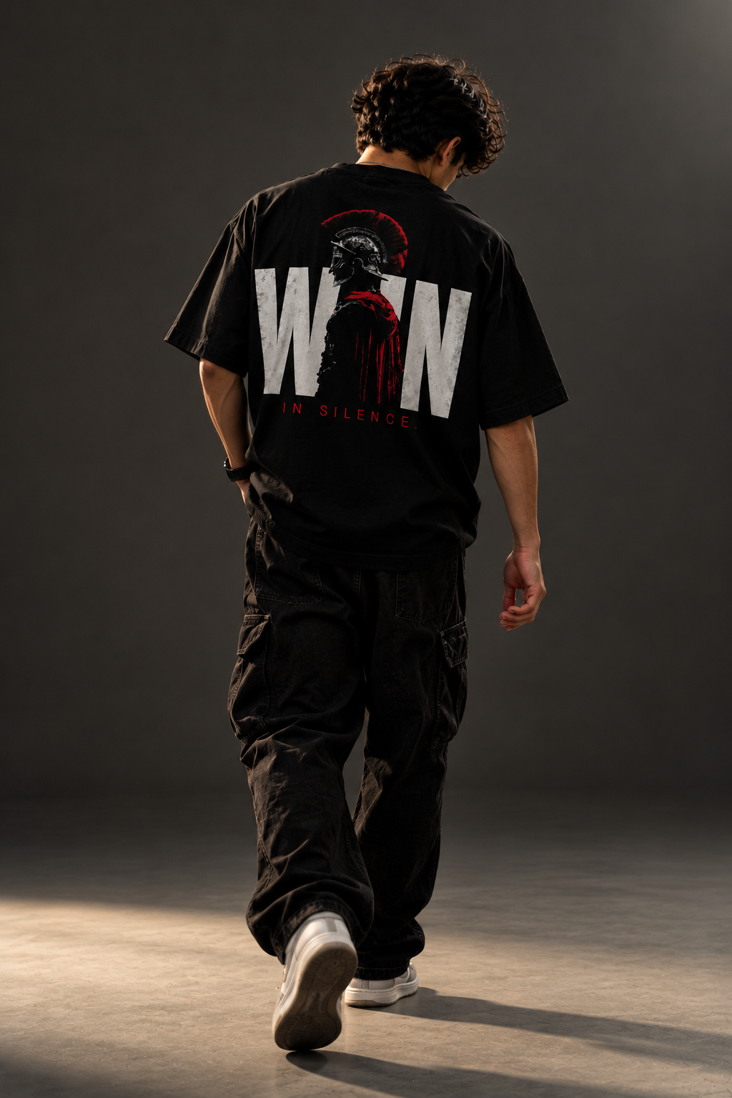 LOCKEDIN® — Oversized Black T-Shirt