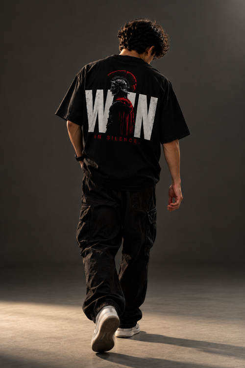 LOCKEDIN® — Oversized Black T-Shirt