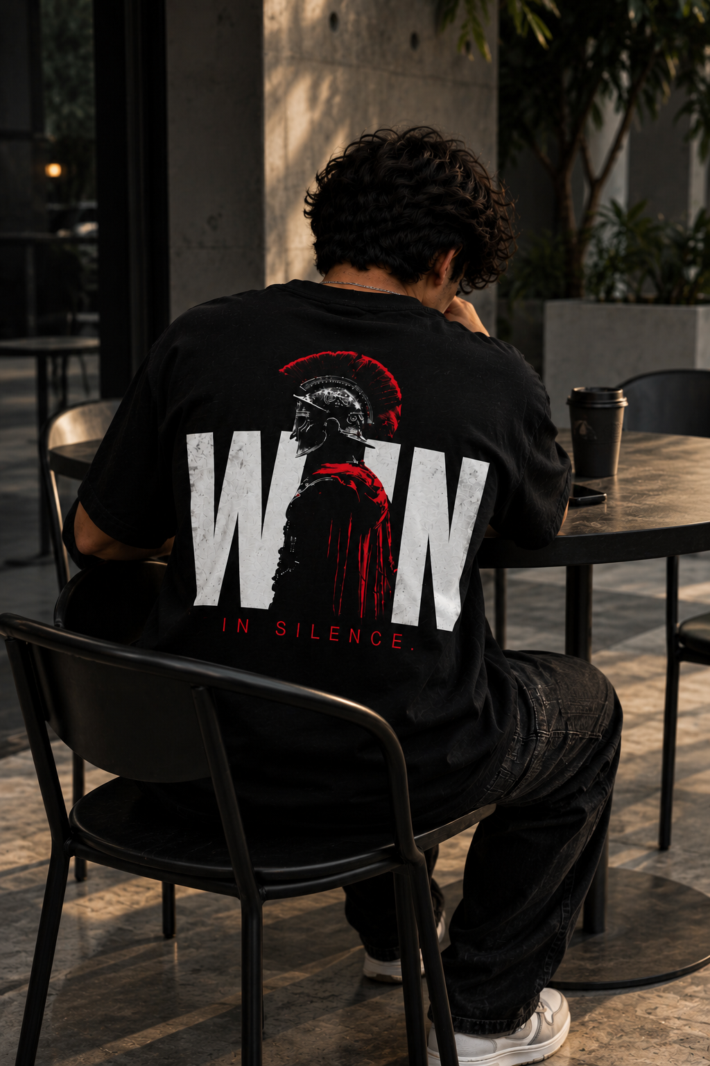 LOCKEDIN® — Oversized Black T-Shirt